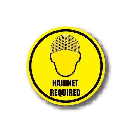 Ergomat 30in CIRCLE SIGNS - Hairnet Required DSV-SIGN 900 #1565 -UEN